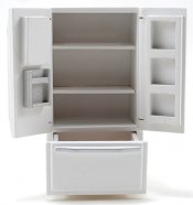 CLA10125 - Modern Refrigerator Bottom Freezer, White