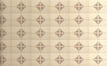 Floral LinoleumTile Floor