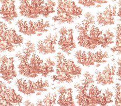 Wallpaper: Antique Red Toile