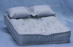 Double Mattress with pillow Blue