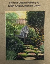 Twilight in the Garden Print