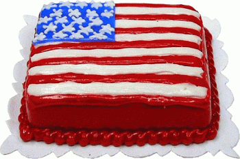 Flag Sheet Cake