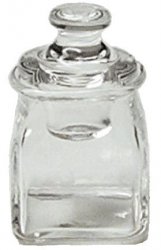 HB506 Square Glass Jar with Lid