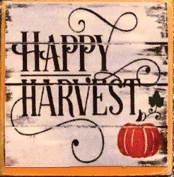 CLD915 - Decor Board Sign - Happy Harvest