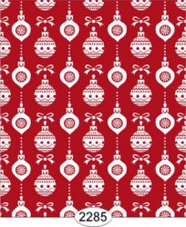Wallpaper: Red & White ornaments
