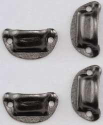 Victorian Drawer Pull, Pewter