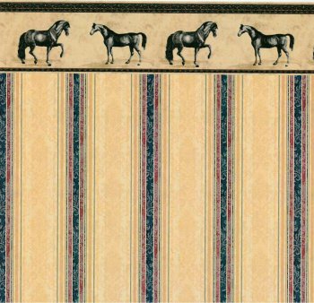 Wallpaper: Equestrian Blue - Stripe