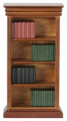 CLA91660 BOOKSHELF W/BOOKS/WAL/BX