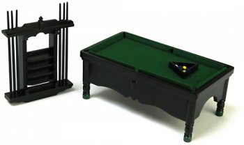 Pool Table Set, Black