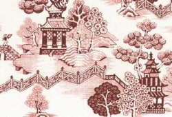 Wallpaper: Burgundy China Grove Mural