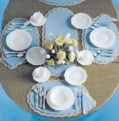 Dishes & Silver, 40pc Set, Minikit
