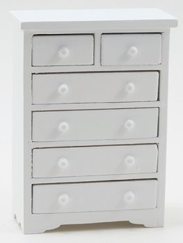 CLA10982 - Chest of Drawers, White