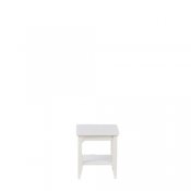 SQUARE END TABLE/WHITE T2039