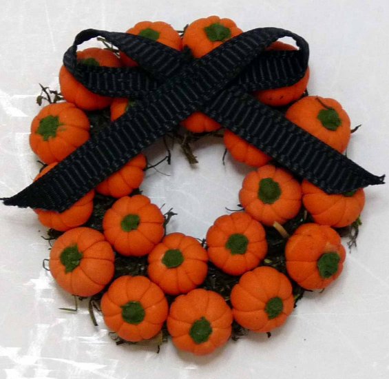 Pumpkin Wreath - Click Image to Close