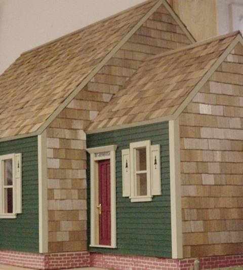 Dollhouse Miniature Red Cedar Shingles for Dollhouse or Birdhouses