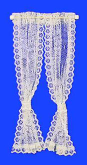 Curtains: Lace Curtain, Ecru BB54301