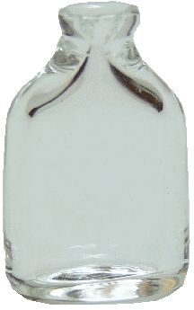HB131 Clear Glass Flask - Click Image to Close