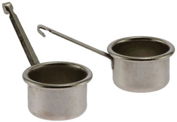 Silver Pots, 2pc - Click Image to Close