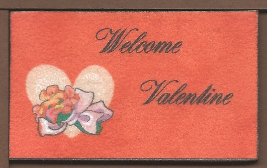Happy Valentiene's Day Door Mat - Click Image to Close