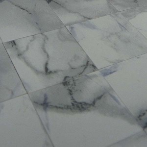 Light Veined White Marble-esque Tiles - Pack of 25