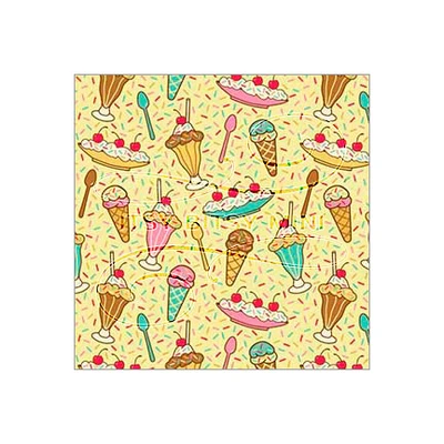 IB1613 Ice Cream Shop - Dollhouse Wallpaper