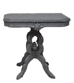 Victorian Table Kit, Black Plastic - Click Image to Close