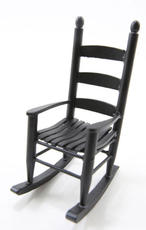 Black Rocking Chair - Click Image to Close