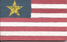 HW454 Wood flag