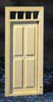 HWH6001: 1/2 Scale: 4 Panel Prehung Door