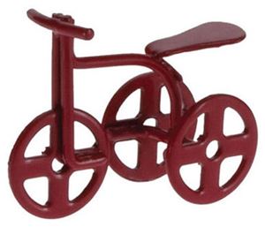 Red tricycle, 1/2 inch scale
