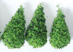 MBT121D - Pine Tree, 1 Inch Tall Coated, 3 Pieces
